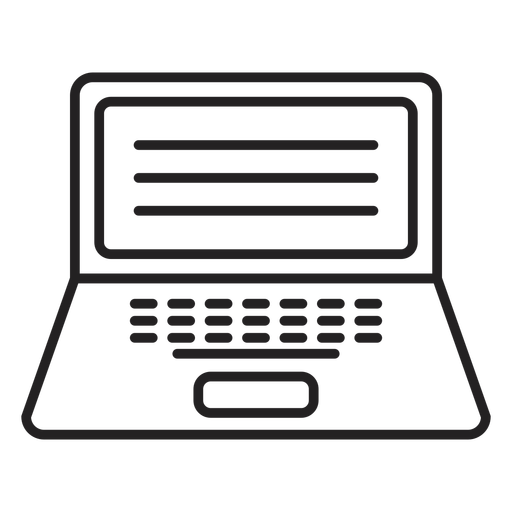 Flat Computer Laptop Icon