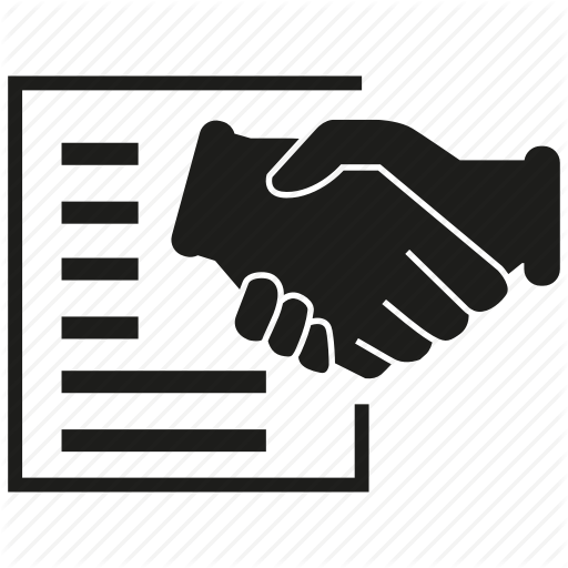 Agreement, Contract, Deal, Document, Hand, Shake Hand Icon