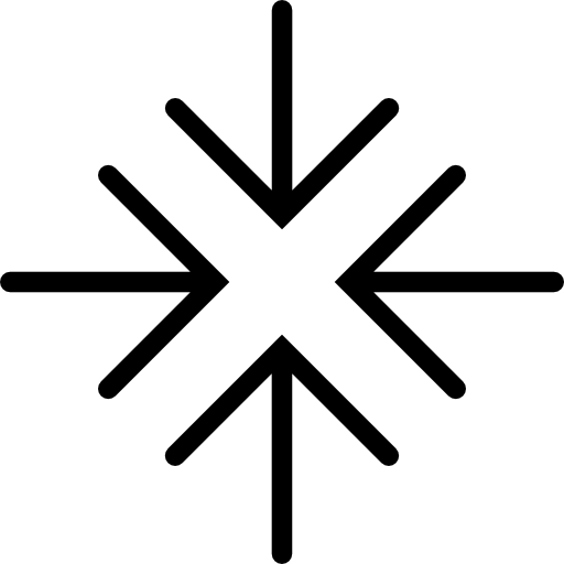 Four Outline Arrows Converging