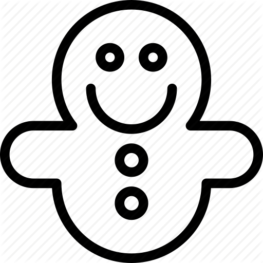 Brown, Cake, Christmas, Cookie Icon