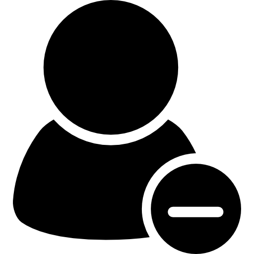 Minus Sign On Contact Symbol Icons Free Download