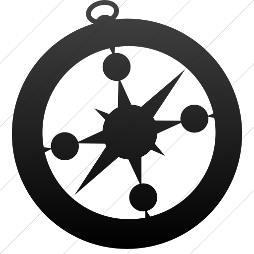 Simple Black Gradient Raphael Safari Icon