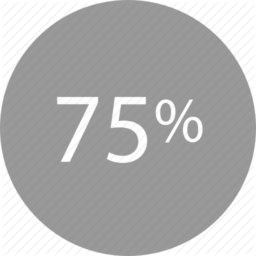Five, Percent, Rate, Seventy Icon