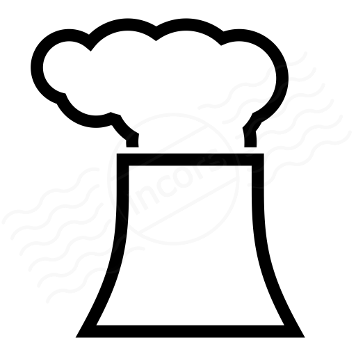 Iconexperience I Collection Cooling Tower Smoke Icon