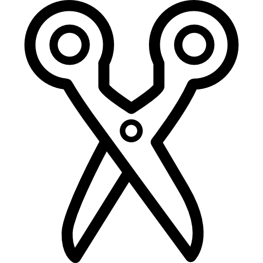 Scissors Outline Pointing Down Icons Free Download