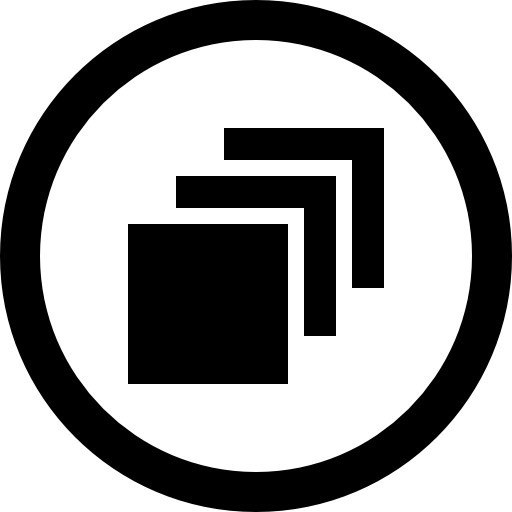 Copy Paste Document With Circular Interface Button Icons Free