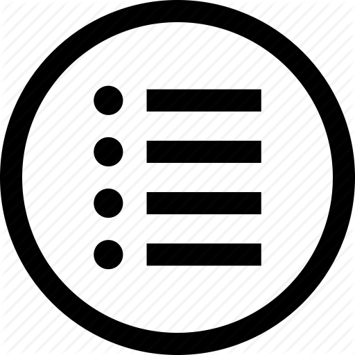 Html, List, Menu, Options Icon