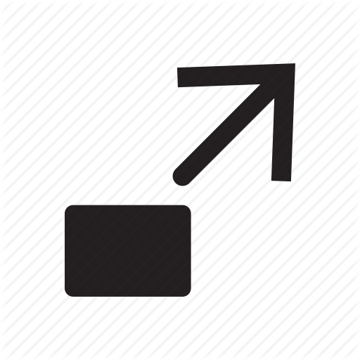 Arrow, Corner, Expand, Interface, Right, Up Icon