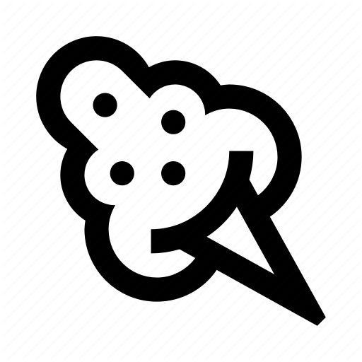 Candy, Cotton, Dessert Icon
