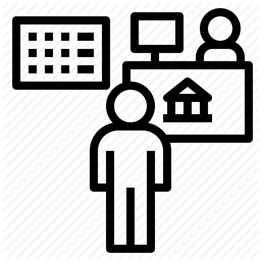 Bank, Counter, Customer, Service Icon
