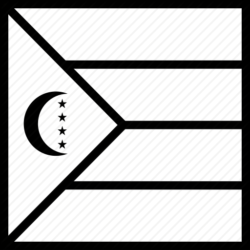 African, Comoros, Country, Flag Icon