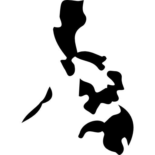 Philippines Country Map Black Shape Icons Free Download