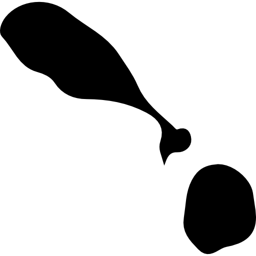 Saint Kitts And Nevis Country Map Black Shape Icons Free Download