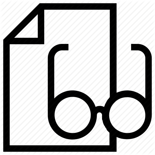 Courses, Education, Glasses, Page, Paper, Reading Icon