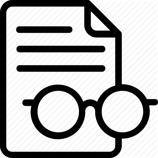 Courses, Education, Glasses, Page, Paper Icon Icon