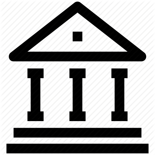 Building, Court, Court Building, Courthouse, Institute Icon