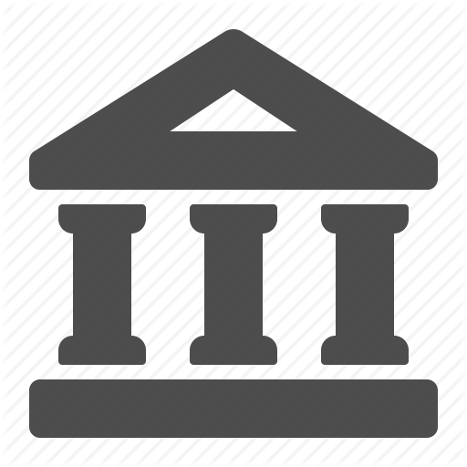 Bank, Building, Columns, Courthouse, Finance, Financial Icon