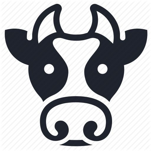 Animal, Character, Cow, Farm, Farming, Head, Milk Icon