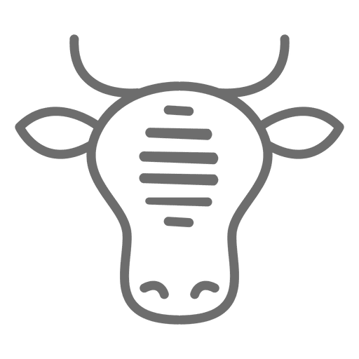 Cow Beef Stroke Icon
