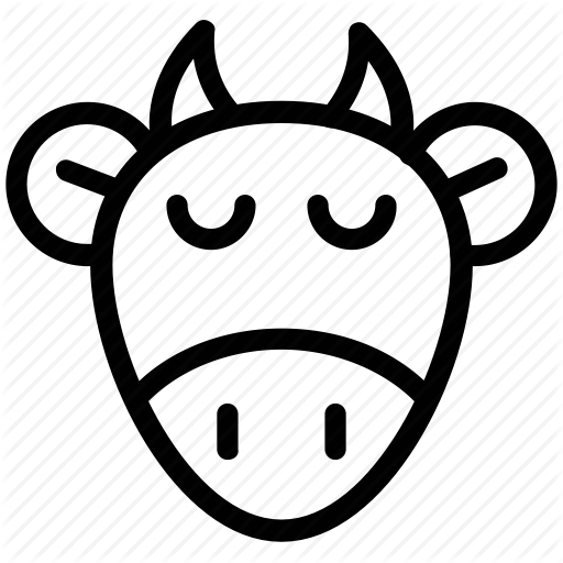 Cow Cartoon Face