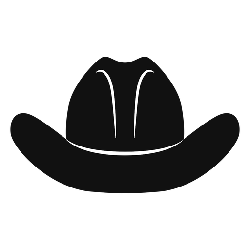 Cowboy Hat Front View Flat