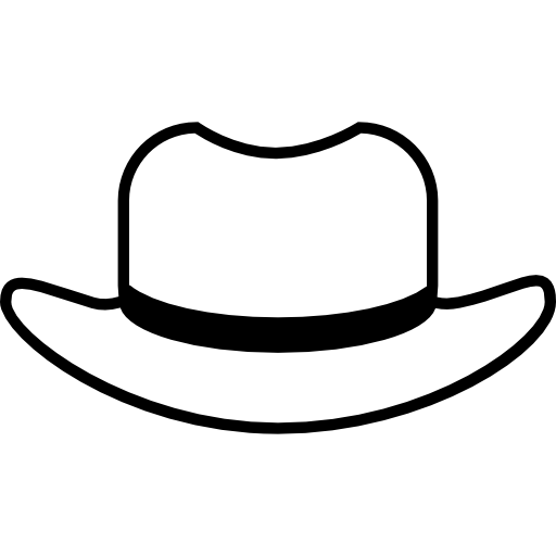 Hat Outline With Black Lining Icons Free Download