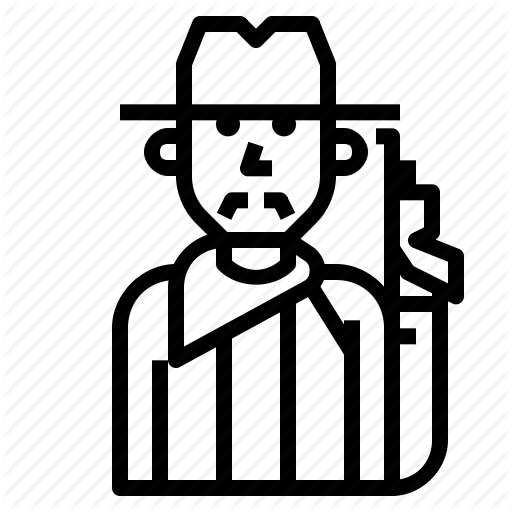 American, Country, Cowboy Icon