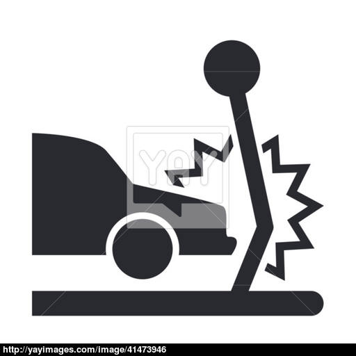 Vector Illustration Of Isolated Car Crash Icon Vector