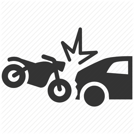 Accident, Bike, Bump, Butt, Car, Car Crash, Motorcycle Icon
