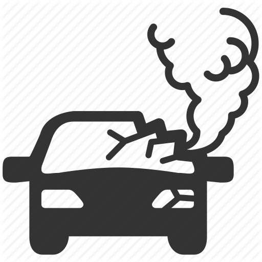 Accident, Car, Car Crash, Casualty, Cracked, Distort, Smoke Icon