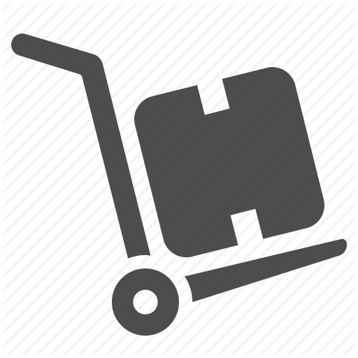 Box, Crate, Delivery, Hand Truck, Logistics, Shipping Icon
