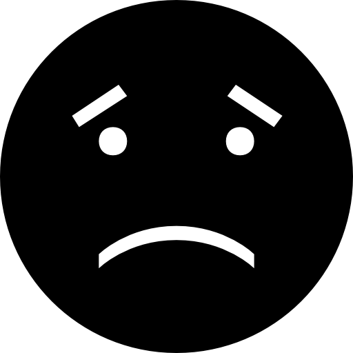 Sad Face Symbol Group With Items