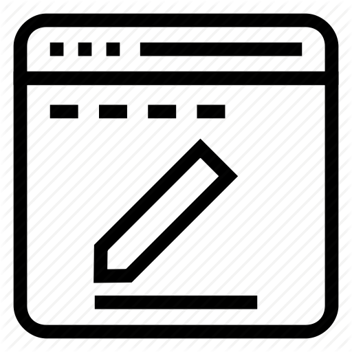 Create, Internet, Online, Webpage, Write Icon