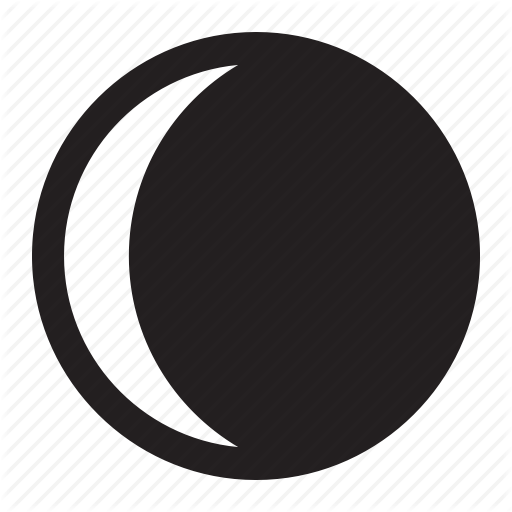 Crescent, Moon, Waning Icon