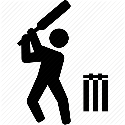 Batsman, Batter, Cricket, Cricketer, One Day, Test Match Icon