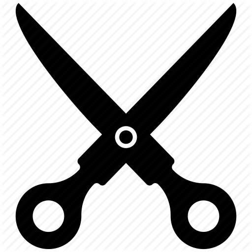 Crop, Cut, Cutting, Scissors Icon