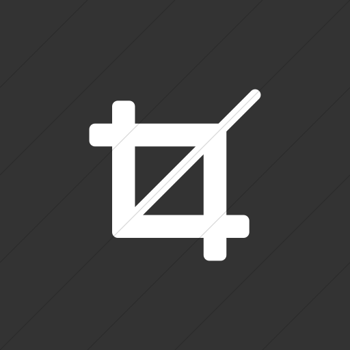 Flat Square White On Dark Gray Broccolidry Crop Icon