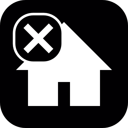 House With A Cross Symbol In A Rounded Square Icons Free Download