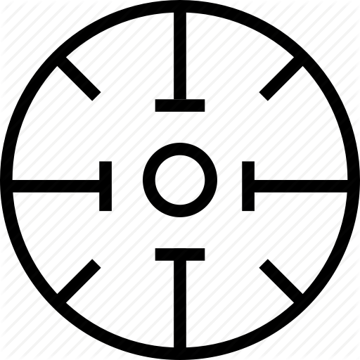 Circle, Cross, Mark, Target Icon