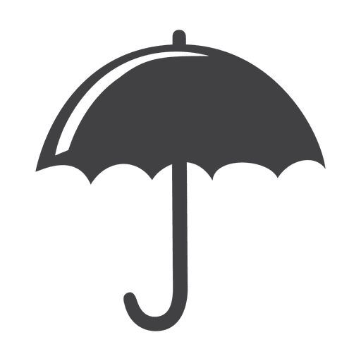 Flat Umbrella Icon