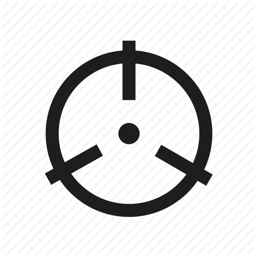 Crosshair, Point, Reticle, Target Icon