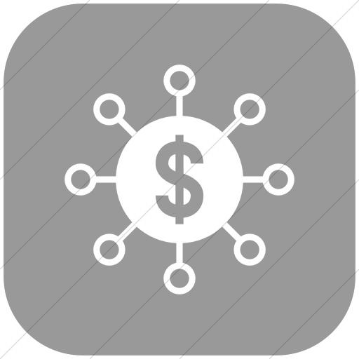 Flat Rounded Square White On Light Gray Iconathon