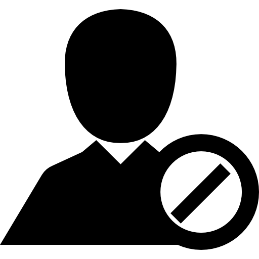 Man With Prohibition Symbol Icons Free Download