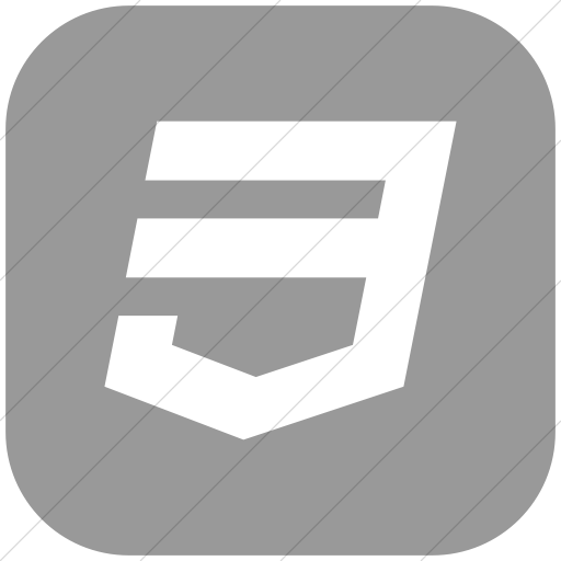 Flat Rounded Square White On Light Gray Social Media