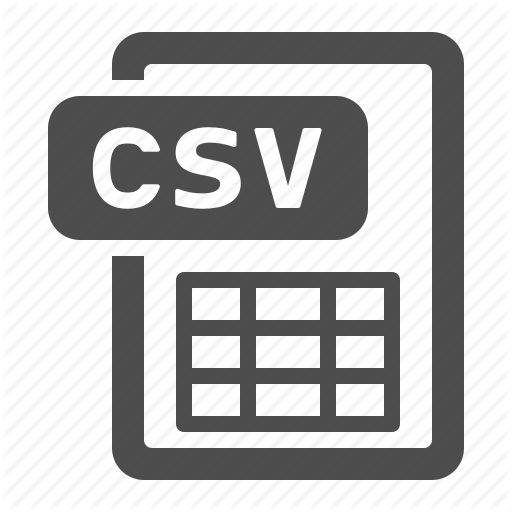 Csv, Document, Extension, File, Format, Table Icon
