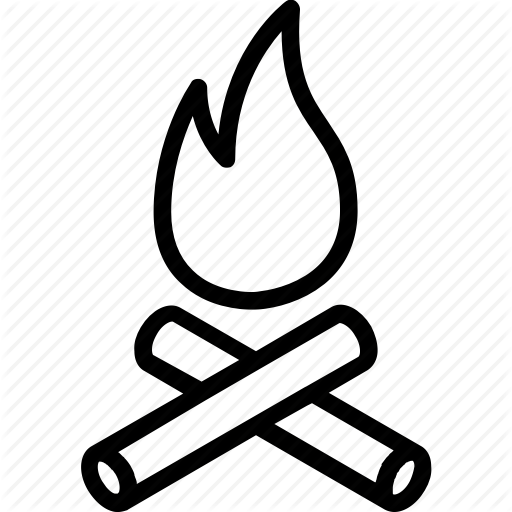 Burn, Campfire, Camping, Heat, Scout, Warm Icon