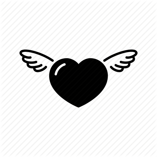 Cupid, Heart, Love, Romantic, Wings Icon