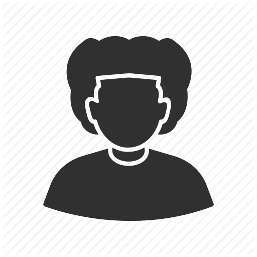 Curly Hair, Guy, Male, Man Icon