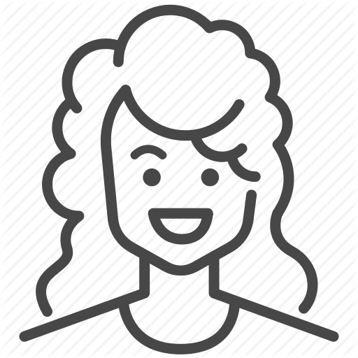 Avatar, Character, Curly Hair, Female, Profile, User, Woman Icon