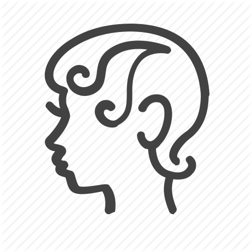 Barber, Curly, Hair, Head, Service, Short, Woman Icon